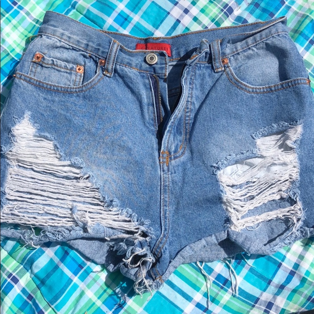 High waisted shorts